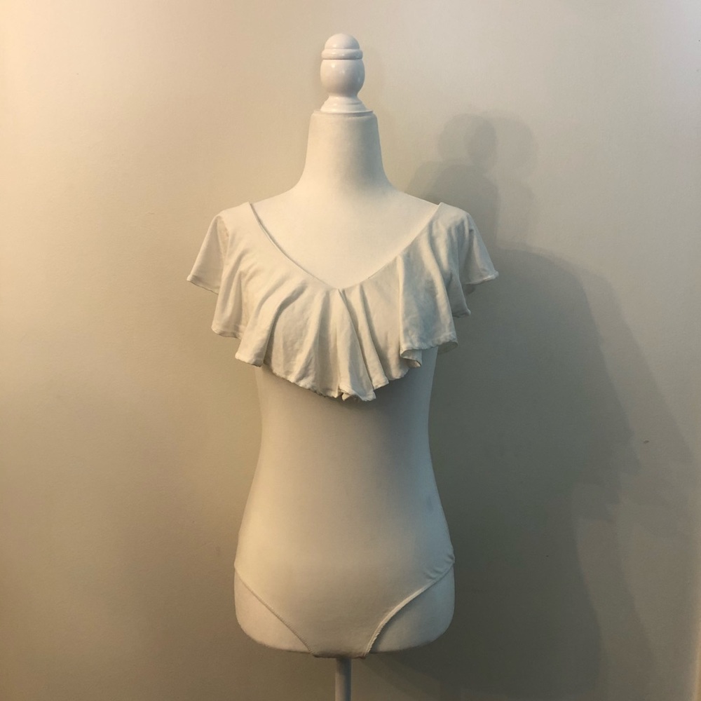 Maisie Veronica Popover Ruffled Bodysuit